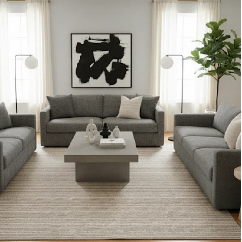 8'x10' Large Gorgeous Ivory & Cream Ultra Soft Micro Shag Area Rug