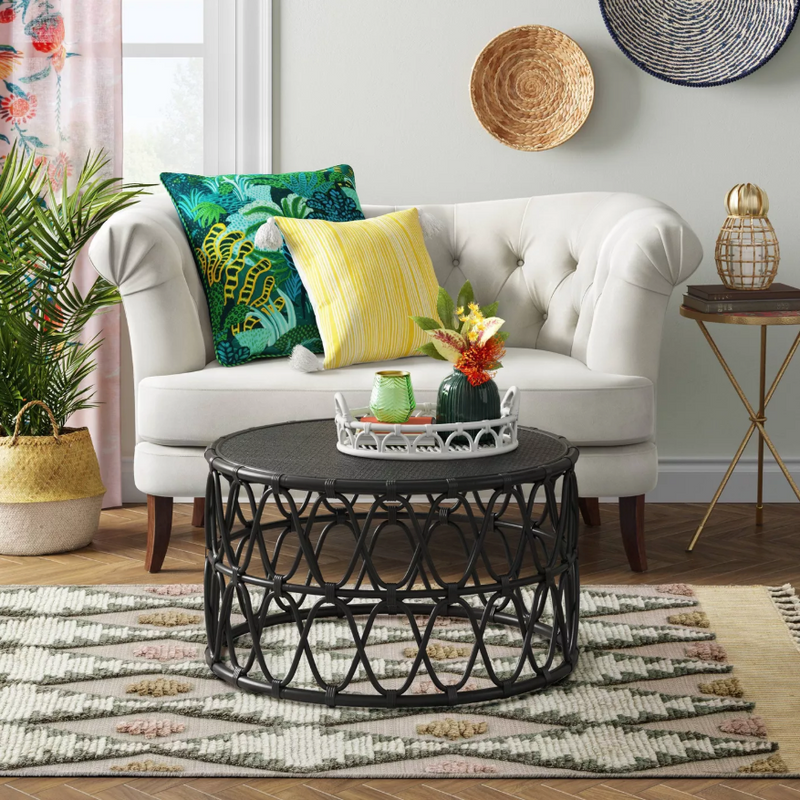 5'X7' Color Cream Diamond Hand Made Tufted Rug