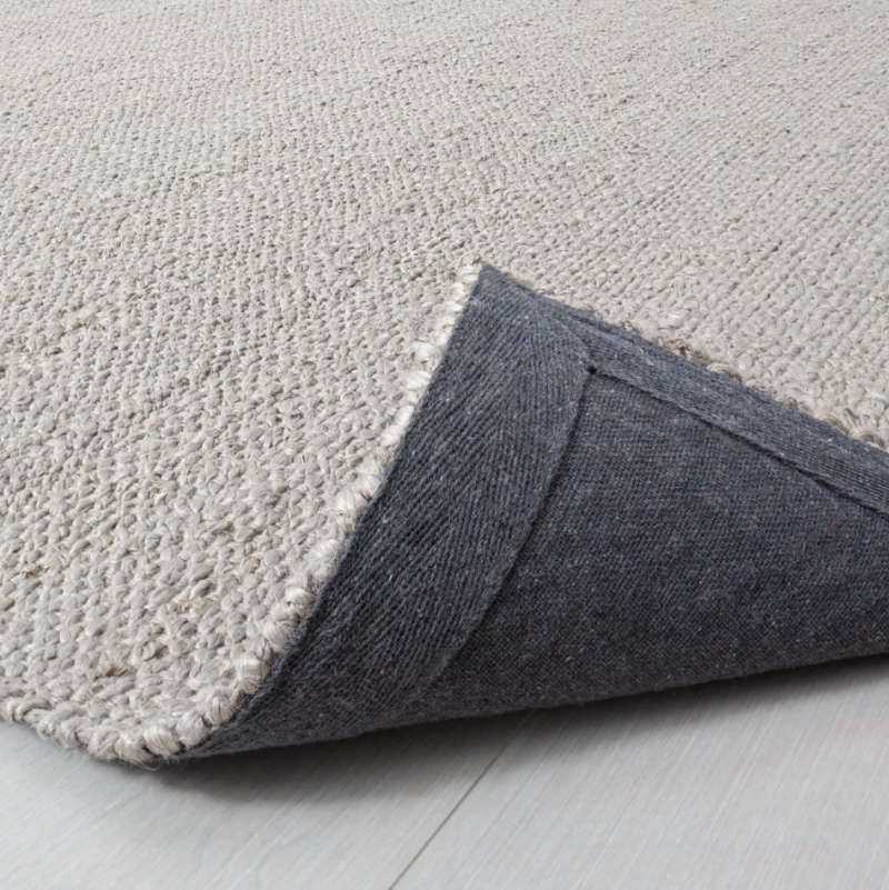 Size 5'x7' Bleached Jute with Fringe Rug Gray/Grey - Hearth & Hand™ with Magnolia