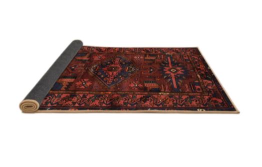 Deep Red Rug P Blue 2' x 3' Runner Deep Red Blue Traditional Persian Rug — The Rug Lady
