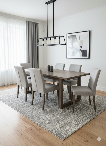 8'x10' Large Cream/Grey Ultra Soft  Micro-Shag Area Rug