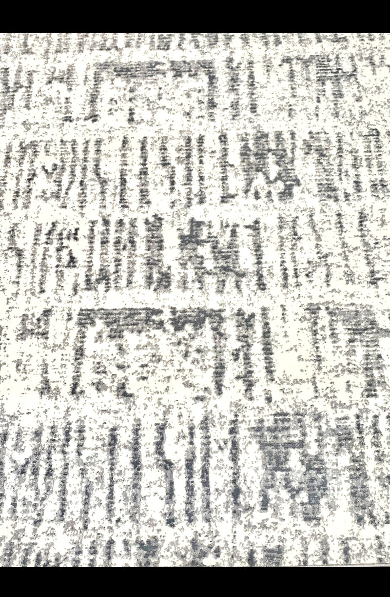 8'x10' Large Grey & Cream Ultra Soft Mico-Shag Area Rug