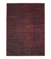 5' x 7' Rectangular Burgundy Red Distressed Solid Modern Washable Area Rug isolated on a white background.