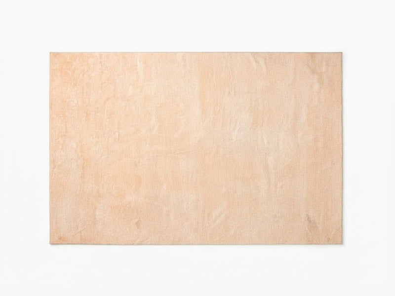 5' x 7' Rectangular Peach & Ivory Distressed Solid Minimalist Modern Washable Area Rug featuring a soft peach and ivory blended surface with subtle distressed texture.