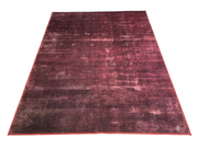 7' x 10' Rectangular Purple & Burgundy Distressed Solid Modern Contemporary Area Rug featuring a rich plum finish with subtle faded textures, displayed in product view.