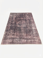 7' x 10' Rectangular Purple & Subtle Gray Distressed Modern Area Rug  displayed on a light neutral background.