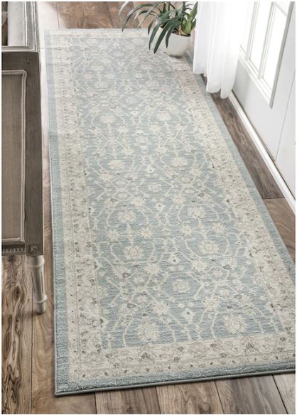 nuLOOM Wharton 3 x 5 Blue Indoor Border Vintage Area Rug