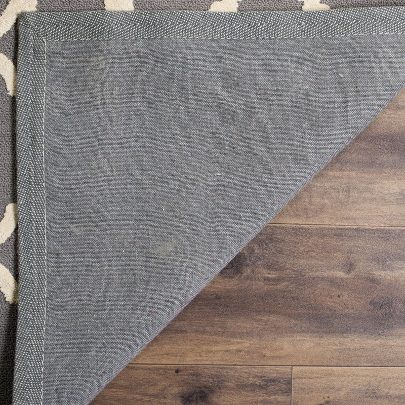 5' X 5' Square Handmade Blue/ Ivory Safavieh Hand-hooked Newport Cotton Rug