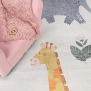 4' x 6' Ivory Animal Safari Indoor Area Rug by SUPERIOR