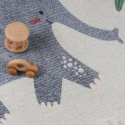 4' x 6' Ivory Animal Safari Indoor Area Rug by SUPERIOR