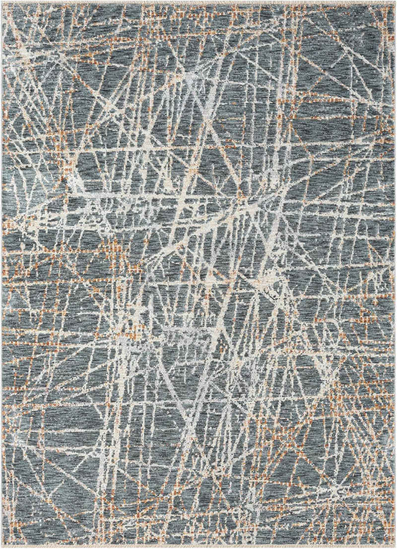 5' 0" x 7' 7" Grey AllStar Rugs Modern Area Rug