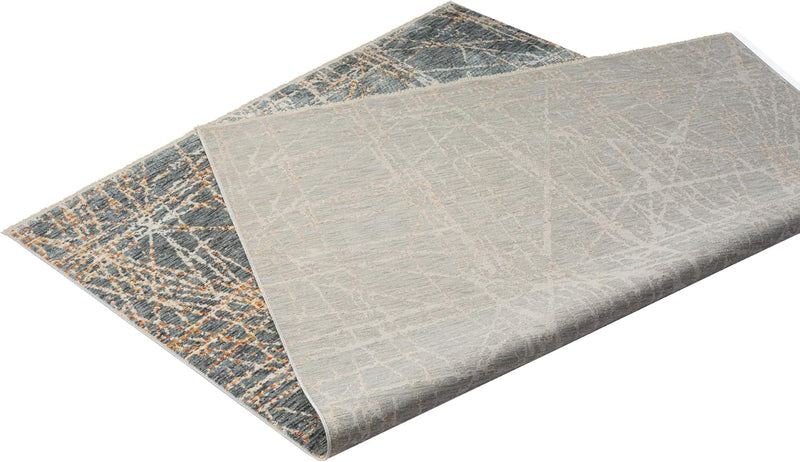 5' 0" x 7' 7" Grey AllStar Rugs Modern Area Rug