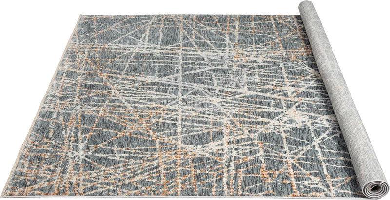5' 0" x 7' 7" Grey AllStar Rugs Modern Area Rug