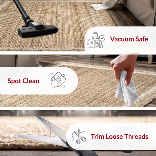 5x8 Off White Handmade Rikki Coastal Braided Jute Indoor Area Rug by Nuloom