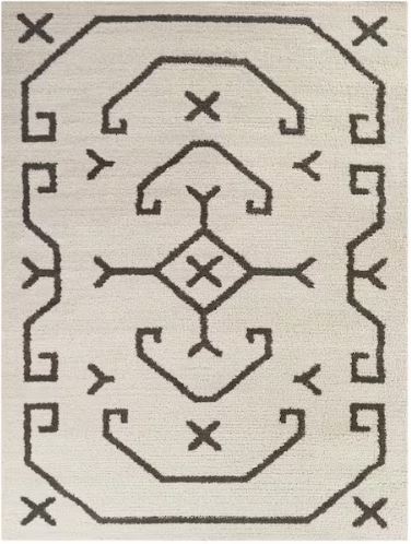 8 ft. x 10 ft. Elina Dark Grey Moroccan Area Rug