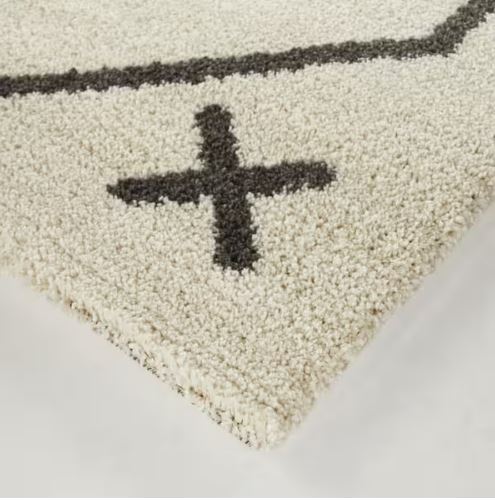 8 ft. x 10 ft. Elina Dark Grey Moroccan Area Rug