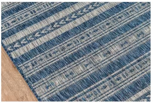 7 ft. 10 in. x 10 ft. 10 in. Tuscany Blue Indoor/Outdoor Area Rug