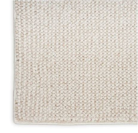 8' x 10' Natural Texture Ivory Beige Area Rug