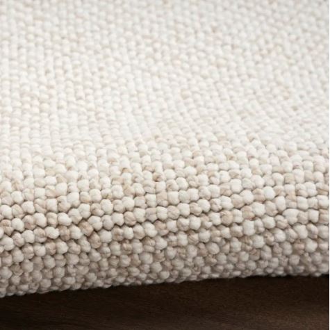 8' x 10' Natural Texture Ivory Beige Area Rug