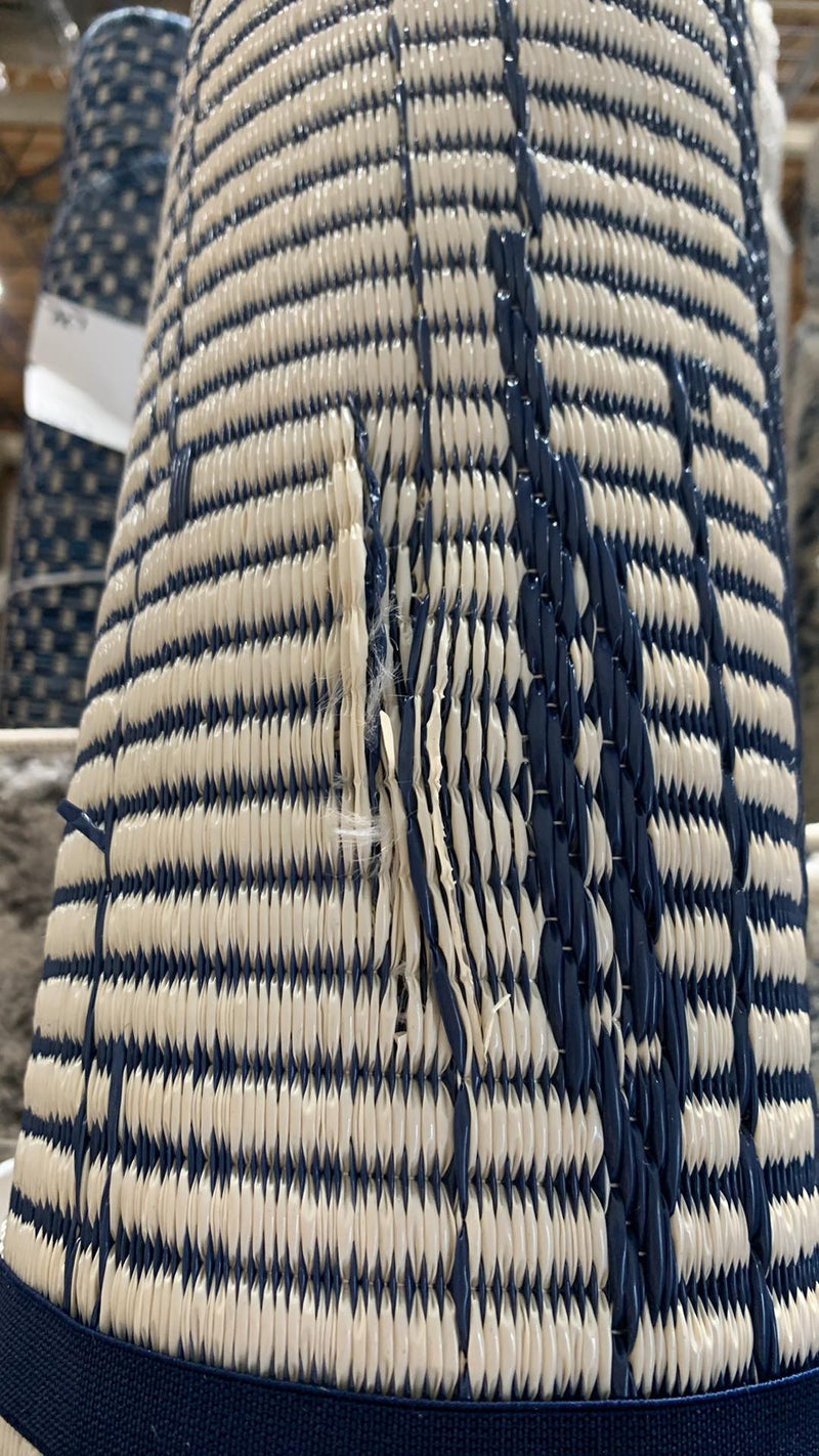 Size 6' x 9 Brooklyn - Blue Abstract Outdoor Rug for Patio