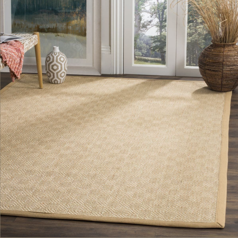 8'X10' Natural/Beige Rosalinda Geometric Accent Rug - Safavieh