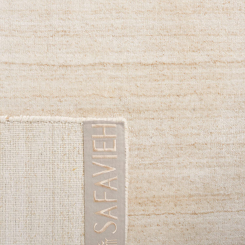 3' x 5' Beige Handmade Modern Wool & Viscose Accent Rug By SAFAVIEH