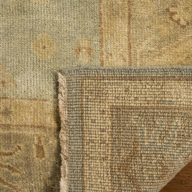 6' x 9' Hand Made Wool Light Blue / Beige Safavieh Area Rug