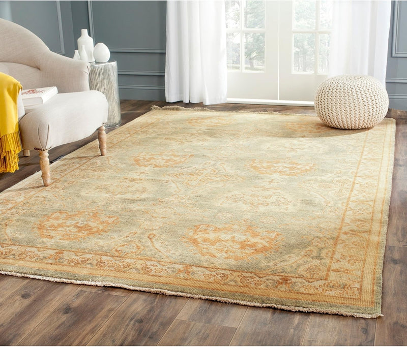 Size 6' x 9' Safavieh Oushak Rug Collection - Grey / Ivory