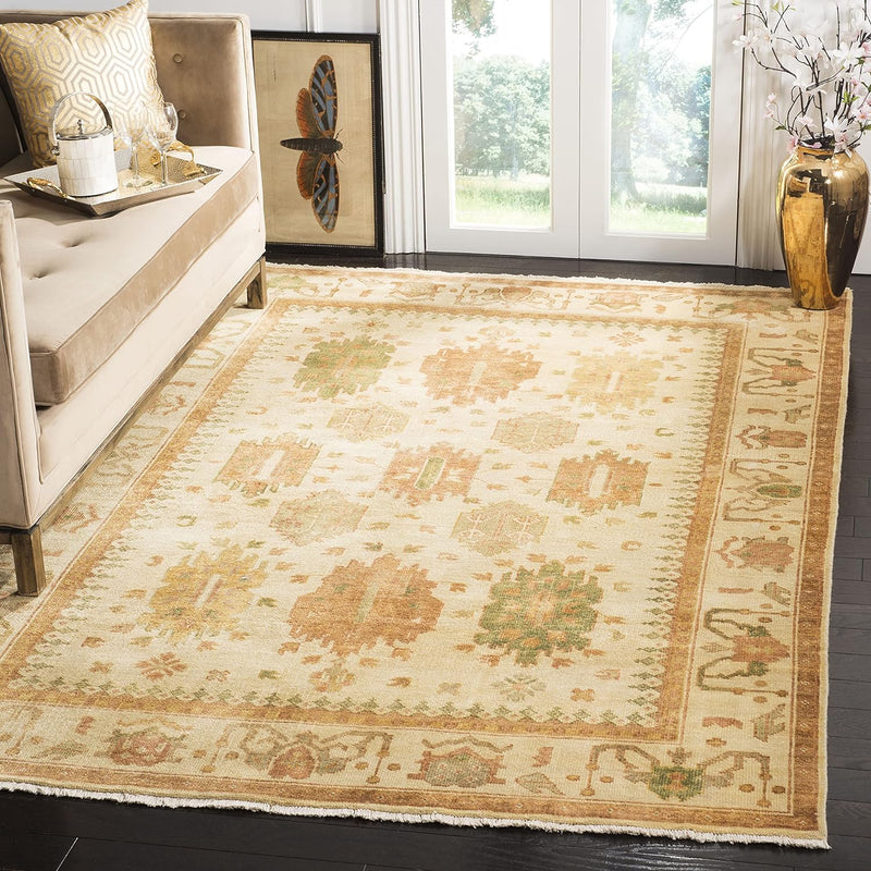 6' x 9' Ivory Handmade Hand-Woven Wool Safavieh Area Rug