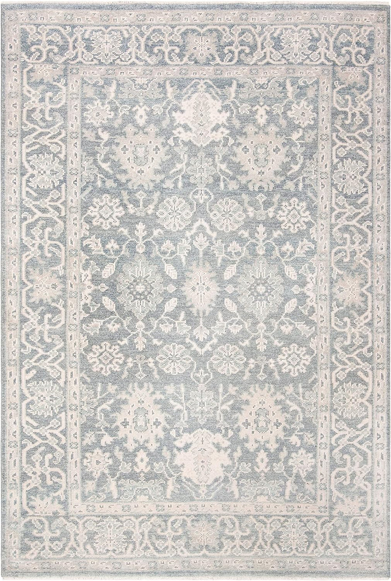 Safavieh Oushak Collection Area Rug - 6' x 9', Blue, Hand-Knotted Traditional Oriental Wool,