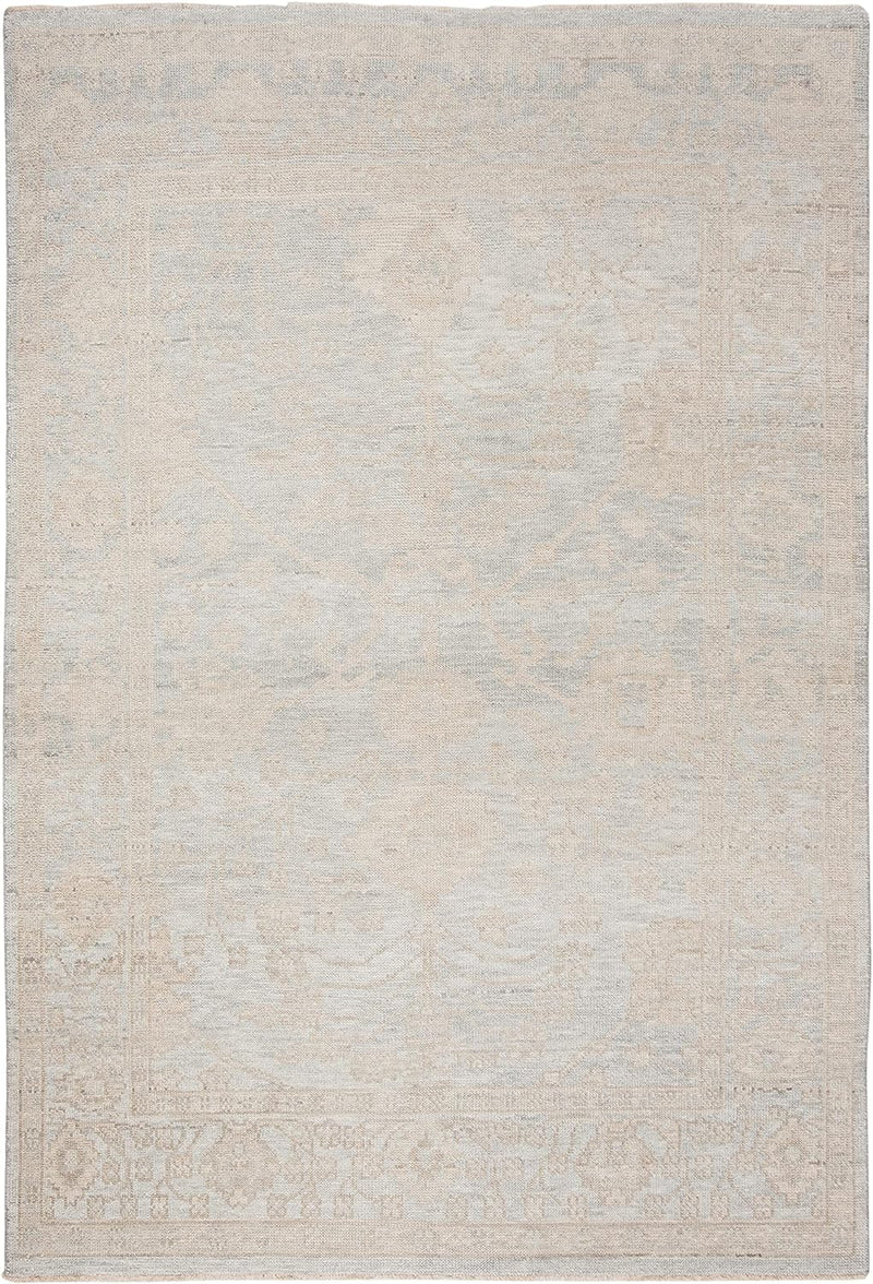 6' x 9', Light Blue & Ivory, Hand-Knotted Traditional New Zealand Wool, SAFAVIEH Area Rug
