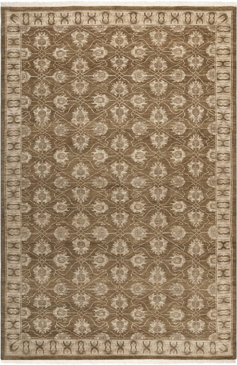 6' x 9', Brown, Hand-Knotted Traditional Oriental Wool, SAFAVIEH Area Rug