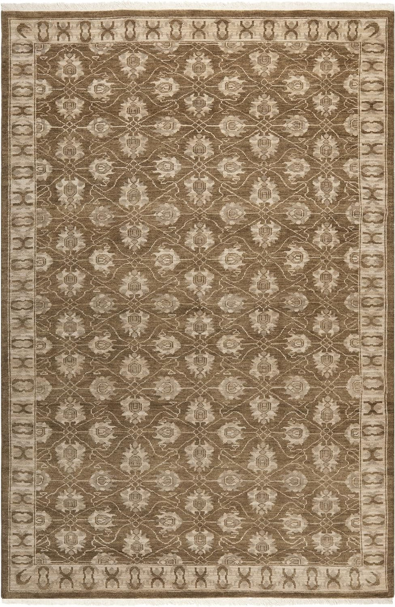 6' x 9', Brown, Hand-Knotted Traditional Oriental Wool, SAFAVIEH Area Rug