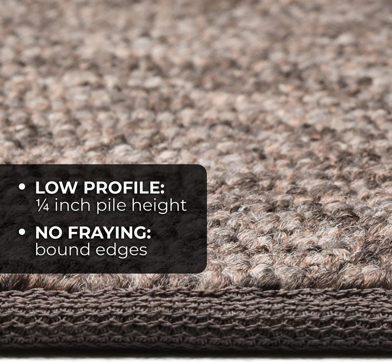 4 Feet X 4 Feet Pebble Gray - House, Home and More Skid-Resistant Carpet Indoor Area Rug Floor Mat