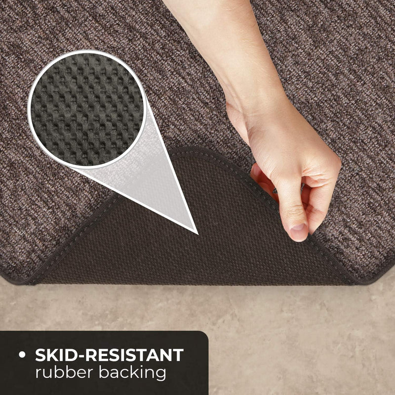 4 Feet X 4 Feet Pebble Gray - House, Home and More Skid-Resistant Carpet Indoor Area Rug Floor Mat