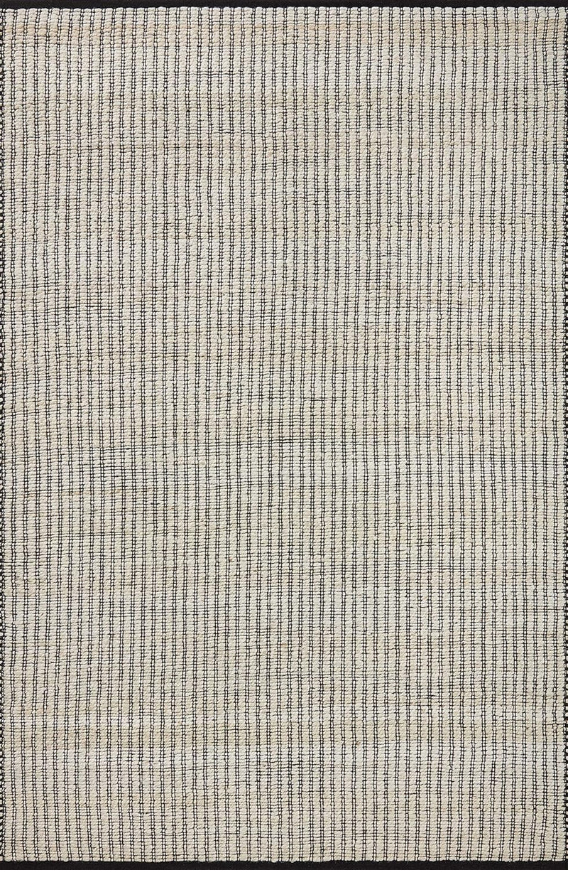 Loloi Angela Rose x Colton Ivory/Black 5'-0" x 7'-0" ‎Handmade Hand Woven Area Rug