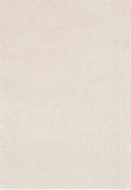 5x7 Handmade Surya Bari BAR-2300 Ivory Solid Colored Wool Rug