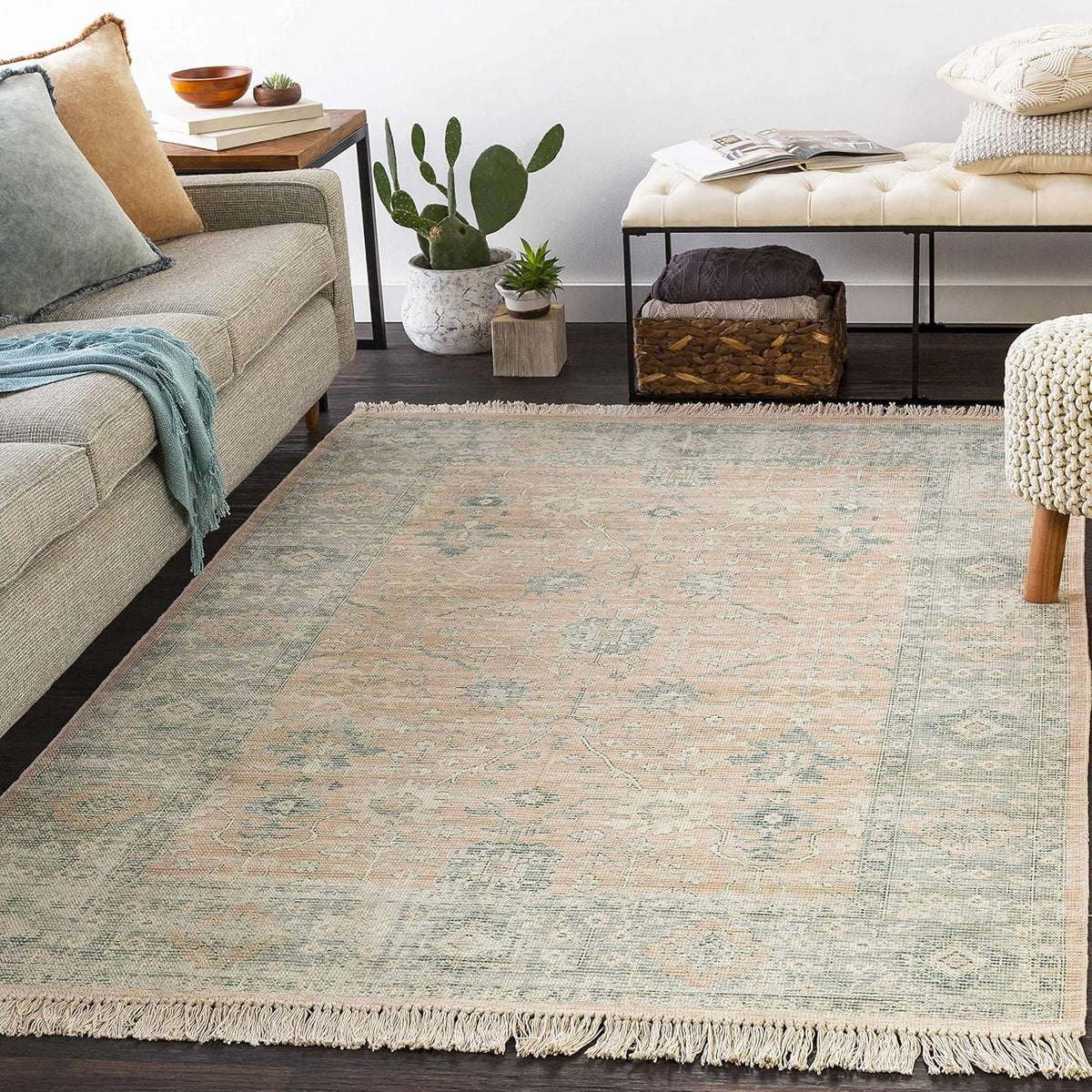 Size 2' x 3' Hauteloom Robins Hand Woven Handmade Traditional Vintage ...