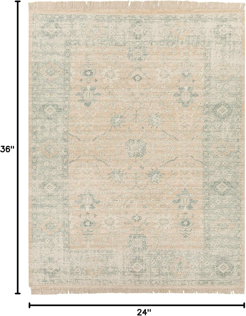 Size 2' x 3' Hauteloom Robins Hand Woven Handmade Traditional Vintage ...