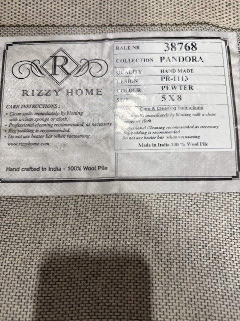 5x8 Hand Made Area Rug By Rizzy Home