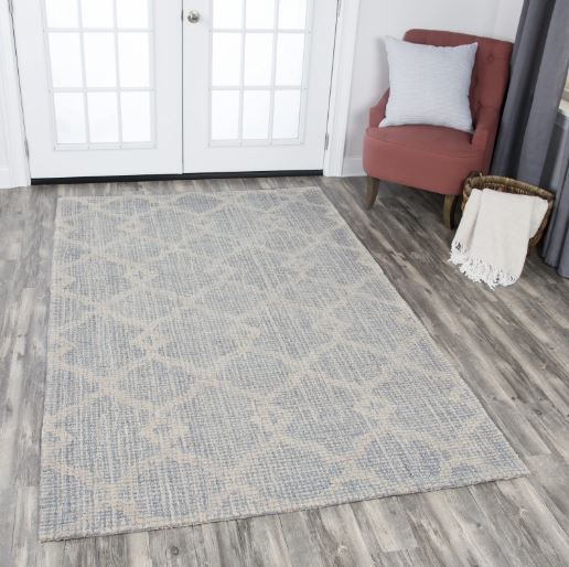 5' x 8' Natural Wool Hand Made Hand-Tufted Area Rug By Rizzy