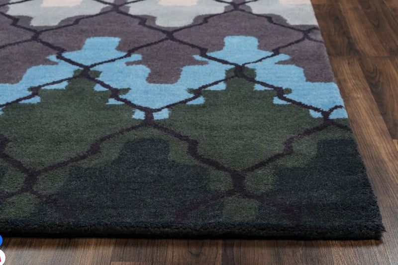 Rizzy Wool Rug 5' x 8' Handmade Wool Rizzy Bradberry Downs Area Rug — The Rug Lady