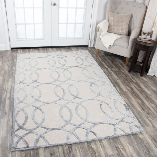5' x 8' Handmade Cream Area Rug by Rizzy Monroe