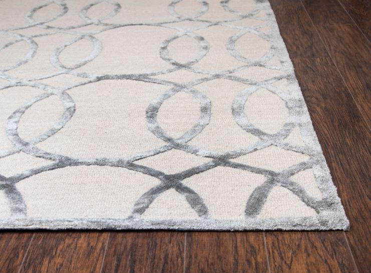 5' x 8' Handmade Cream Area Rug by Rizzy Monroe