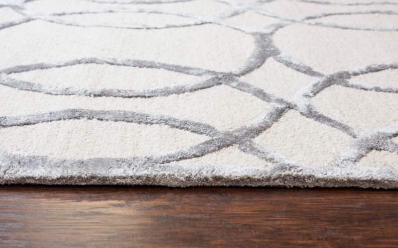 5' x 8' Handmade Cream Area Rug by Rizzy Monroe