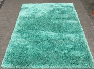 5' x 7' Green Shag Area Rug