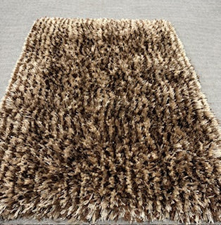 2x3 Brown Shag Accent Rug
