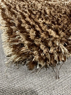 2x3 Brown Shag Accent Rug
