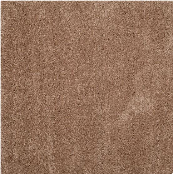 Shag Square Rug 5'1"x5'1" Dark Beige- Safavieh