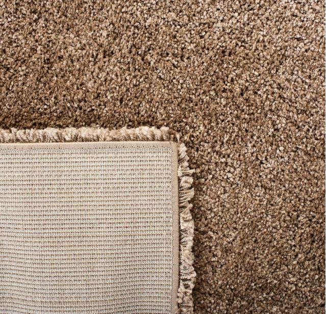 Shag Square Rug 5'1"x5'1" Dark Beige- Safavieh